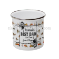 Outdoor Enamel coffee Mug Tin Birthday Gift with OEM design